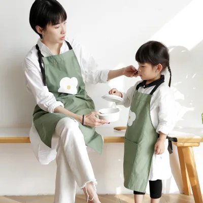 DUOLAI Custom Mom and Daughter Thick Apron, Children's Coverall, Kids Apron Customization Wholesale