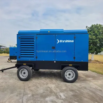 Hyshina HX350-28 Portable Diesel Screw Air Compressor 28bar 400psi 1250cfm 35m³/min Well Drilling LNG Terminal Construction New