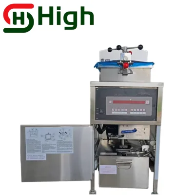 Commercial Pressure Fryer with Oil Filtration System Electric Thermostat for Chicken Leg Fries Deep Fryer