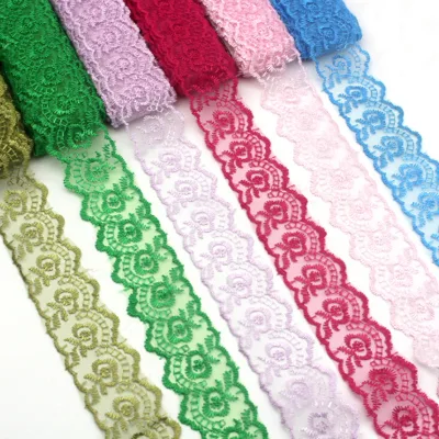 4cm gauze embroidered lace wedding lace