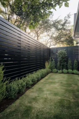 Modern Matte Aluminum Blade Fence Custom Size Aluminum Blade Fence for Villa Outdoor Boundary Security