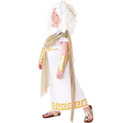 Zeus Costume for Kid Cosplay Party  Ancient Greek God Dress Costume