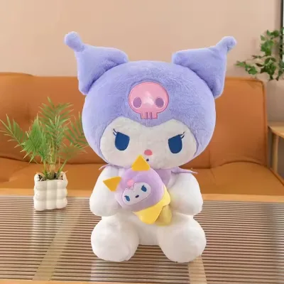Cute Kulomi Doll Melody Soft Embroidered Princess Bear Keychain PP Cotton Stress Relief Plush Toy for Women Perfect Birthday