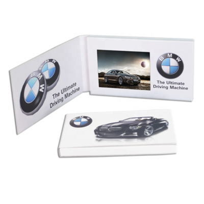 Digital Video Card 2.4 2.8 Inch Screen Slide Video Business Brochure Customized Min Mp4 Digital Video Player Brochure