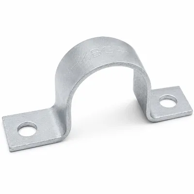 Hot Dip Galvanized Two Hole Pipe Strap Clamp Carbon Steel Conduit Saddle Bracket for Cable and Pipe Support