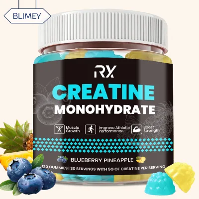 Wholesale Creatine Monohydrate Gummies Blueberry Pineapple NSF Certified for Athletic Men