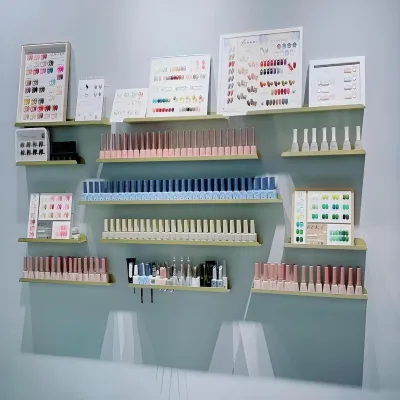 Nail Polish Glue Display Stand Wall Hanging Rack for Nail Art in Cosmetics Store Nail Tables