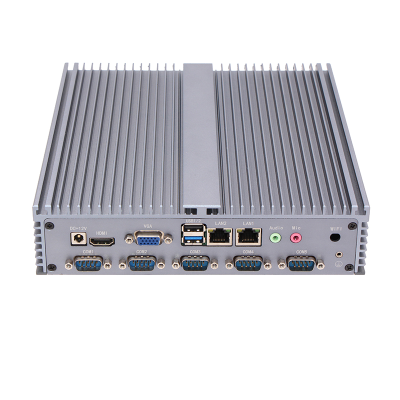 Compact Embedded Industria LPC J1900 Fanless Cooling 6COM RS232 Ports 8USB Gigabit LAN DDR3L RAM VGA Display Wide Temperature