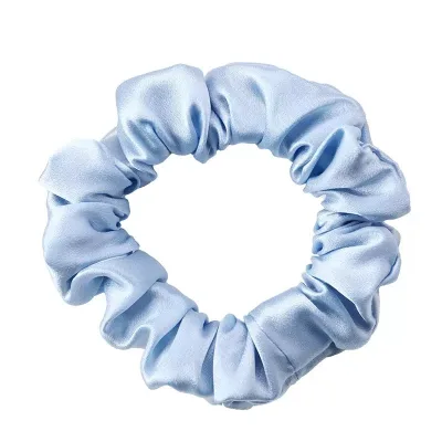 Xs Small Wholesale Custom Satin Scrunchy Silk Hair Ties Real 100% Mulberry Silk Hair Scrunchies