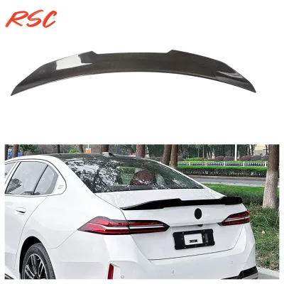 PSM Style Dry Carbon Fiber Rear Trunk Spoiler for BMW 5 Series G60 G90 M5 in Stock