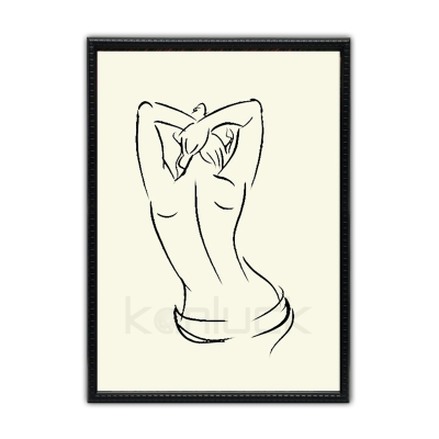 A Minimalist Depiction of Feminine Grace Art Print on Canvas Painting Art Hot Selling