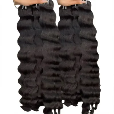 Wholesale Invisible Seamless Genius 100G Remy European Straight Human Hair Bulk Single Weft Extension