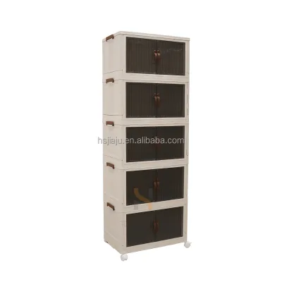 Large Shoe Storage Boxes Organizers for Closet Clear Plastic Storage Cabinet Stackable Containers
