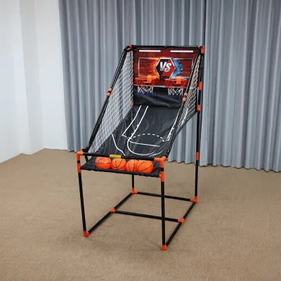 Indoor Electronic Basketball Shooting Machine with Automatic Scoring for Home Use, Basketball Game for Kids and Adults