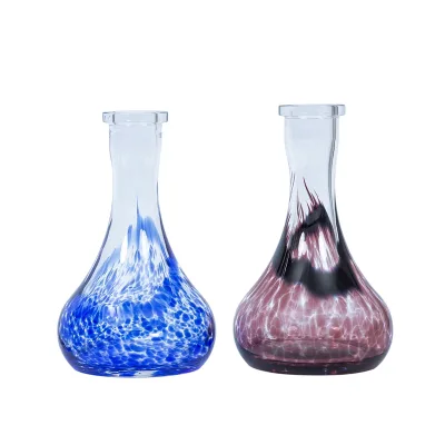 Colorful Shisha Glass Vase for Russian Style Shisha Hookah Accessories Water Tank