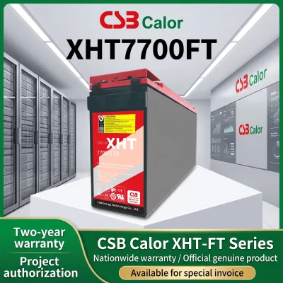 XHT7700FT Front Terminal AGM Lead Acid Battery VRLA Slim Battery for Telecom UPS Data Center Backup Power
