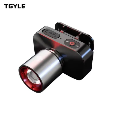 LED Headlamp G9 Base Waterproof Rechargeable Adjustable Beam IP65 Rated Portable Aluminum Alloy Plastic Outdoor Camping Hiking
