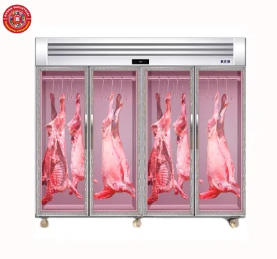Commercial Hanging Meat Cabinet Fresh Meat Refrigeration Vertical Cold Fresh Meat
