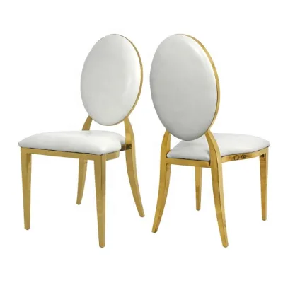 Wholesale Modern Elegant Popular Gold Stainless Steel Wedding Chair