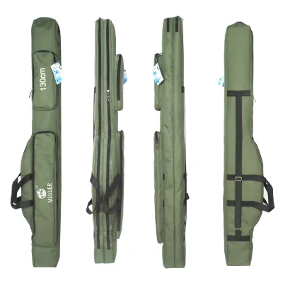 Fishing Rod Bag Carrier Waterproof Fishing Rod Reel Bag Oxford Large Capacity Fishing Pole Organizer