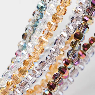 High-quality 8mm 50pcs/bag Crystal Watermelon Beads Diy Jewelry Accessories Lantern Shape Glass Beads for Jewelry Making