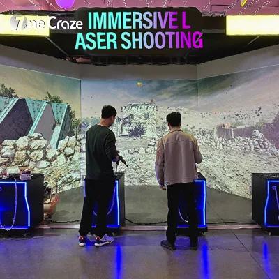 Home & Indoor Playground Immersive 4200 Lumens Projector Interactive Laser Shooting Simulator Commercial Arcade Game Machine