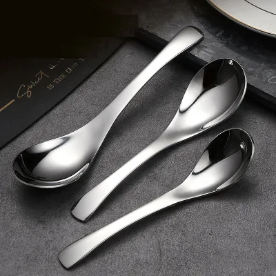 304 Stainless Steel Spoon Elegant Thickened Earl Grey Spoon Dessert Spoon for Home Hotel Children Cross-Border Tableware