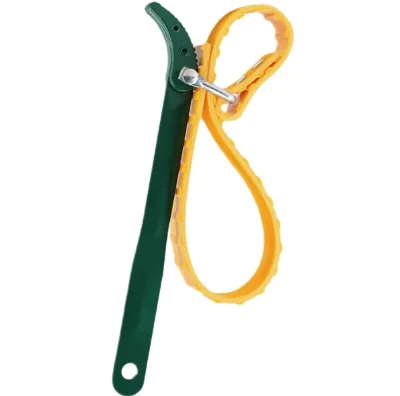 8 Inch Customizable Carbon Steel Belt Wrench Chrome Oil Filter Puller Strap Spanner DIY Grade Cartridge Disassembly Tool OEM