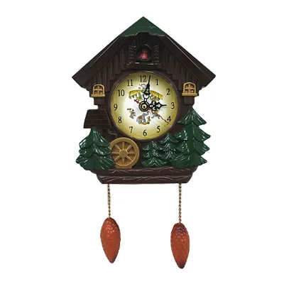 Christmas Musical Quartz Analog Needle Display Art Deco Design 12 Inch Battery Powered Wall Clock Home Decor Promotion Gift