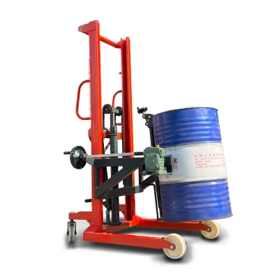 In Stock New Condition Hand-Cranked Oil Barrel Truck Multifunctional Manual Tilting and Dumping for Material Handling