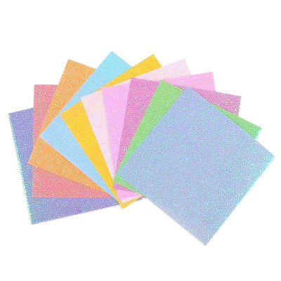 Shiny Origami Paper multiple Colors Iridescent Paper, Decoration Paper, Glitter Folding Paper for Arts & Crafts Projects