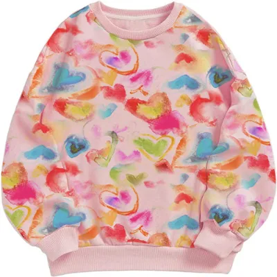Customizable New Product Explosion Custom Heart Printing Mamas Girl Sweatshirt Girls