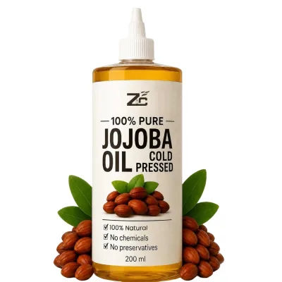 Organic Jojoba Oil 200ml - Premium Moisturizing Oil for Face and Body