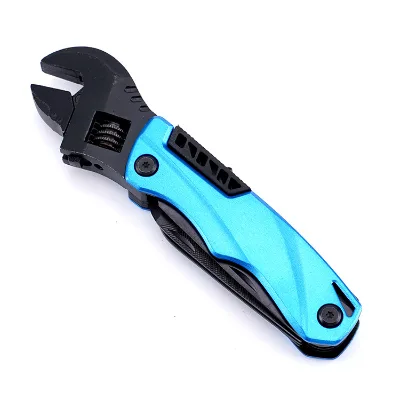 Multi-Function Folding Stainless Steel Tactical Wrench Outdoor Survival Tool