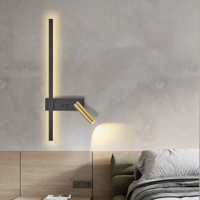 Wall Lamp Nordic Modern Creative Led Simple Living Room Sofa Background Wall Bedroom Bedside Lamp Decorative Reading LED Lamp