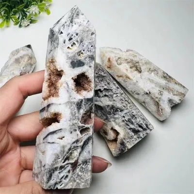 Wholesale High Quality Natural Hand Made Polished Sphalerite Crystal Tower Point