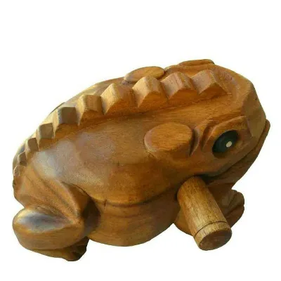Traditional Thai Craft Wooden Lucky Croaking Musical Instrument Party Favourite Frog Ornaments from Thailand