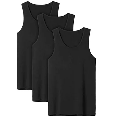 Tank Black Vest Wholesale High Quality Fitness Top Pocket Man Custom Brand Men Casual OEM Service Rib Fabric Adults Sleeveless