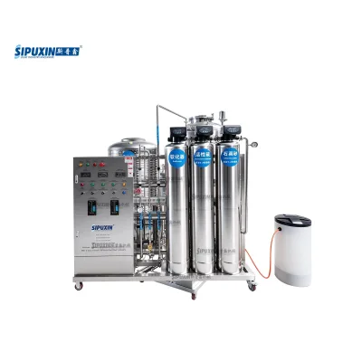 Hot Product 1000L/H Single Stage Stainless Steel RO Water Treatment System With 3 Pre-filter Tanks