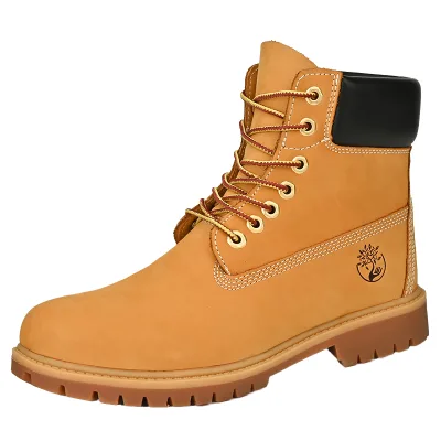 Martin Boots Men's Leather Rhubarb Boots Autumn Winter 2024 New Velvet Warm Men's British Wind Work Shoes