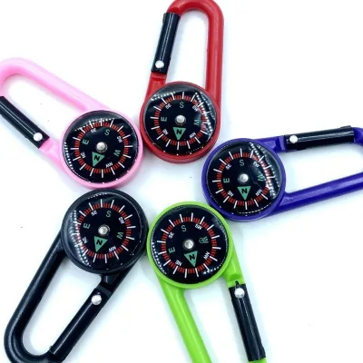 Outdoor Mountaineering Hanging Ring Type Buckle Compass Hook Multifunctional Portable Compass Products