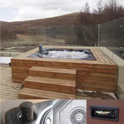 New Design Outdoor Square Shape Hot Tub Whirlpool Bathtub  Hot Tub Spa Massage Bubble Outdoor Spa Hotel Hot Spa Tub