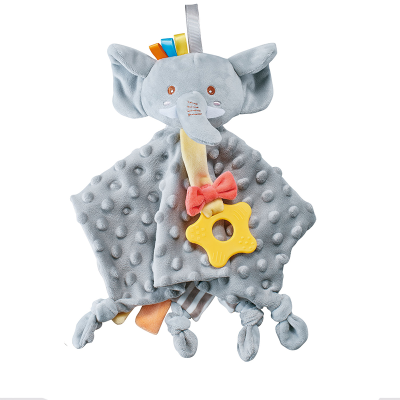 Hot Baby Security Blanket Loveys for Babies Girls Boy Unisex Soft Animal Pattern Backing Stuffed Plush Cuddle Newborn Blankie