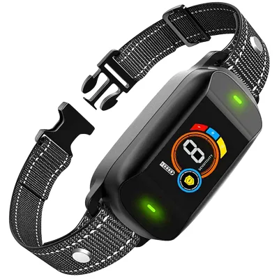 Rechargeable Smart Anti Barking Training Collar with 5 Adjustable Sensitivity Vibration Bark Collar for Large Medium Small Dogs