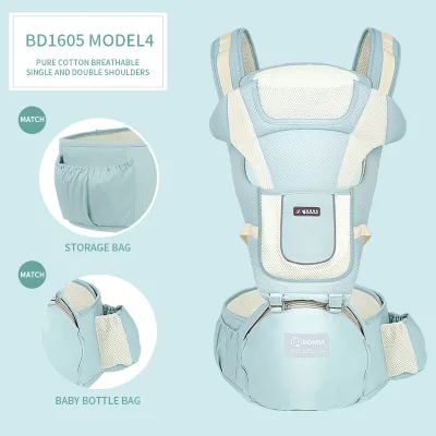 Hot Sale Kangaroo Dad Clothing Men With Lumbar Support Backpack Travel Wrap Textiel Baby Carrier