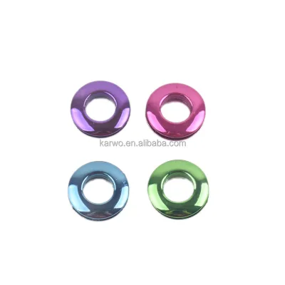 Various Colors Wholesale Zinc Alloy Grommets Eyelet Double Side Hanging Plated for Handbag