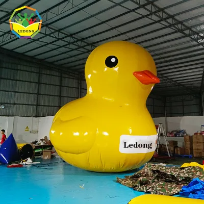 Outdoor Water Toys Advertising Inflatable Duck Model Yellow Rubber Big Duck for Commercial