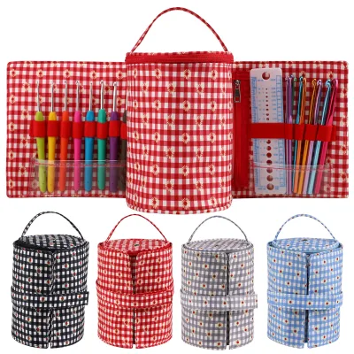 Crochet Kit Beginners Crochet Hook Set with Crochet Yarn Ergonomic Crochet Hooks Travel Knitting Crochet Supplies