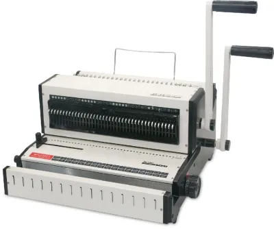 WW2018 Manual 2-in-1 Punching and Binding Machine Spirals Cinch Comb Coil Stitch Binding Machine