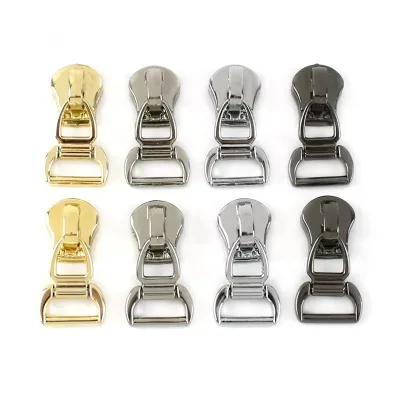 Meetee ZT141 5# D Zipper Accessories for Home Textiles for Bags & Purses Zinc Alloy Removable Zipper Head with Slider